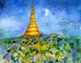 Shwedagon Paya can be seen from everywhere