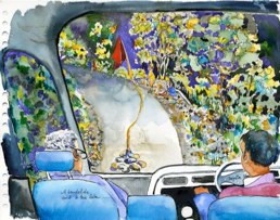 A landslide a wait of 2 hours