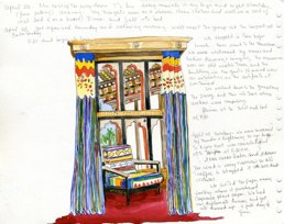 View of our hotel room The weavings