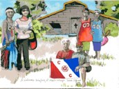 Alailo Village Sakar Is.
 Explorers Club Flag