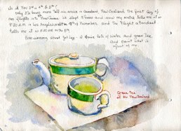 Teatime on our flight