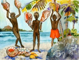 11-9--Simbo -shells,shark volcanoes,and rock art