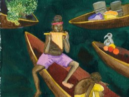 Serenaded in the moonlight