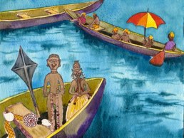 11-20 Langa Langa Lagoon --carved dolls