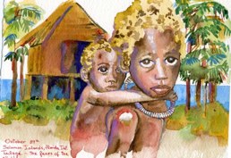 Tulaghi in Florida Islands Childrens Faces