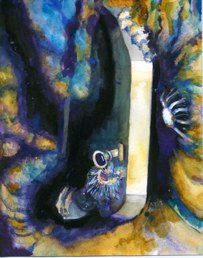 The porthole of the ship